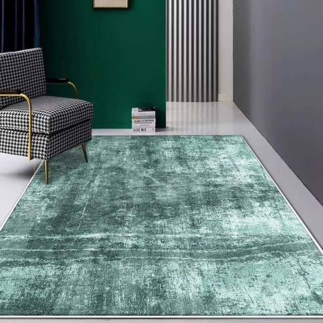 Karpetti Wohnzimmerteppich Grün, Weicher Minimalismus Teppich für Schlafzimmer und Wohnzimmer, Rutschfest und Waschbar, B/T: 160 x 200 cm - Bild 1
