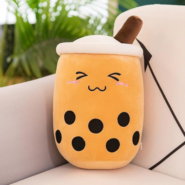 Yiran Health & Beauty Kawaii Boba Frucht Bubble Tea Plüschtier, 35cm - Bild 1