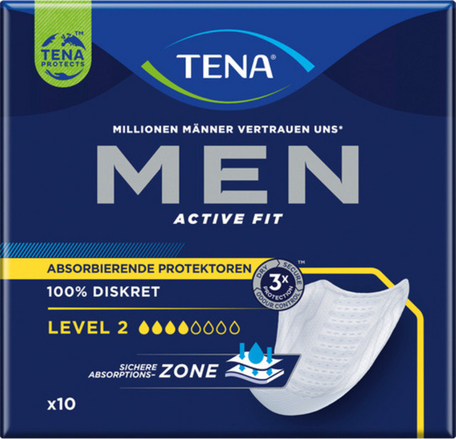 TENA Men Level 2 Protektor Mittel, 10 Stück - Bild 1