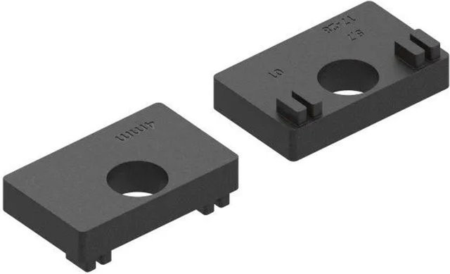 FeNau Gummieinlage für Glasklemmen in Schwarz für 4,0 mm Glas, 1 Paar - Bild 1