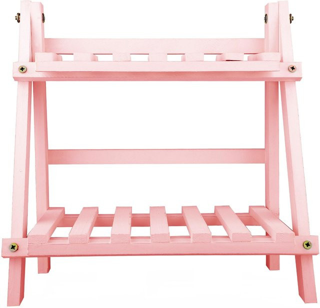 GoolRC Blumentopfregal aus Holz in Pink für Garten, Balkon und Wohnbereich - Bild 1