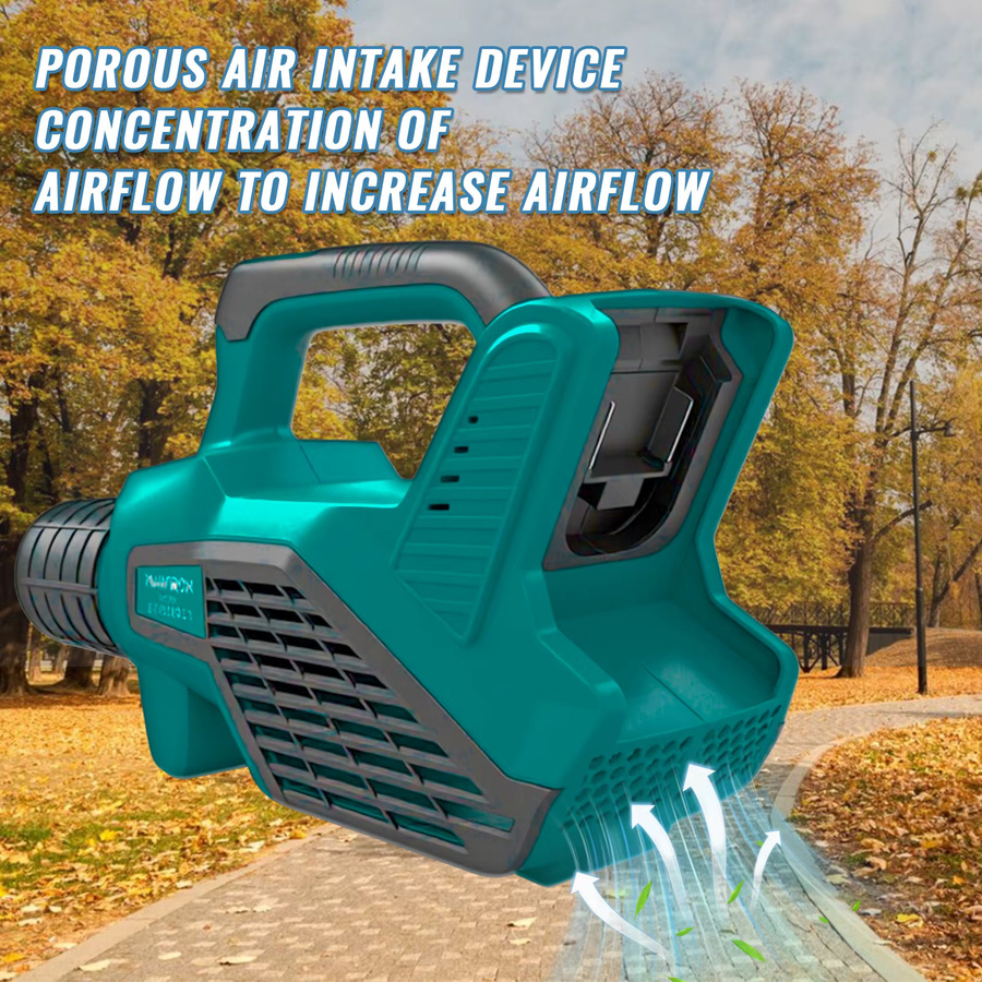 Kabelloser Laubbläser kompatibel mit Makita 18V LXT Akku, elektrischer Handbläser mit variabler Geschwindigkeit für Garten und Hof - Bild 5