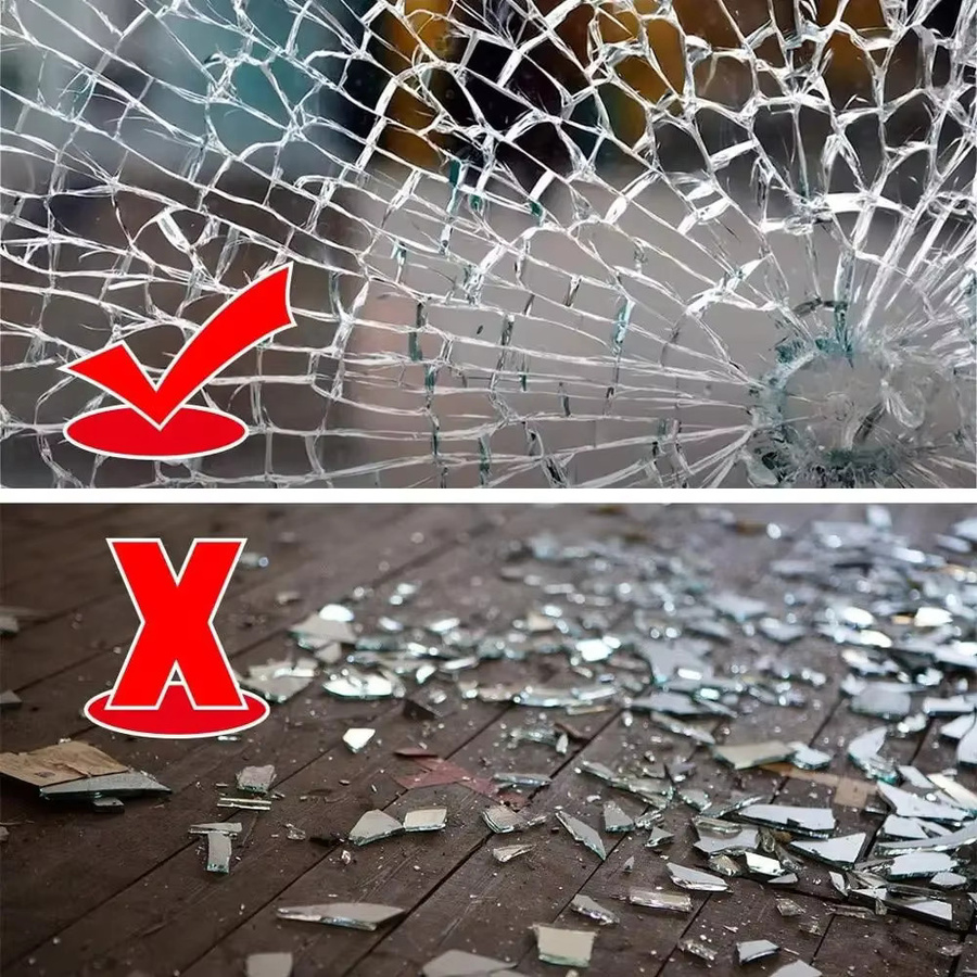 AFDB Sicherheitsfensterfolie Transparent Selbstklebend 4mil Anti-Shatter Glas-Schutzfolie - Bild 4