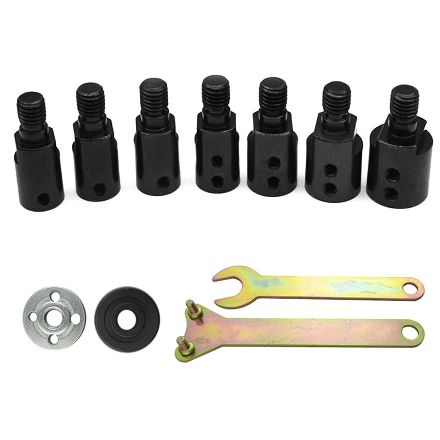 DAYFULI Sägeblatt Adapter Set in Schwarz für Schleifen, Polieren und Bohren mit M10 Wellenadapter und Pleuelhülsen-Kupplung - Bild 5