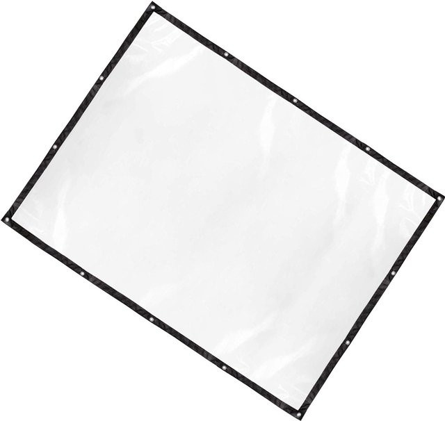 OutsideWorld Transparente Plane Wasserdicht und Regendicht mit Ösen für Hühnerstall und Gewächshaus Type 2 - Bild 1