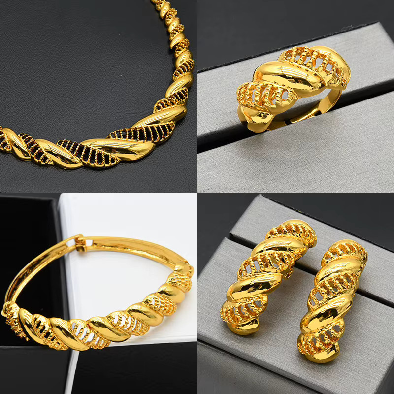 ANIID Schmuck-Set Halskette und Ohrringe, Gold, Damen - Bild 4