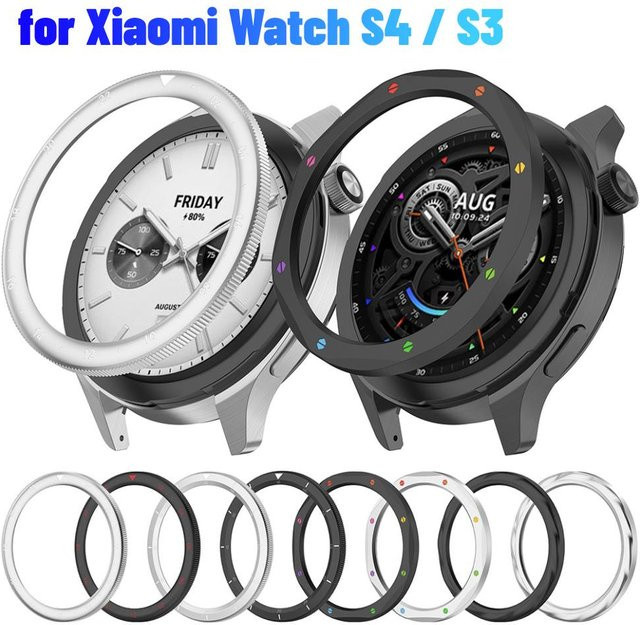 Xiaomi Schutzhülle für Uhr S4/S3, Metall Lünette, Schwarz - Bild 1