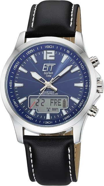 ETT Eco Tech Time Chronograph, Solar, Edelstahl, 45 mm, Herren - Bild 1
