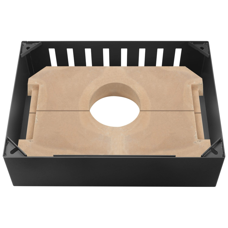 Justus Erweiterungssegment für Kamin Voga E-Block aus Stahl in Schwarz, B: 45,5 cm, L: 50,5 cm - Bild 2