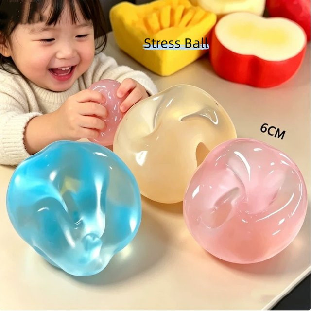 Schylling Maltose-Squishy-Spielzeuge, Blau, Transparent, Silikon - Bild 1