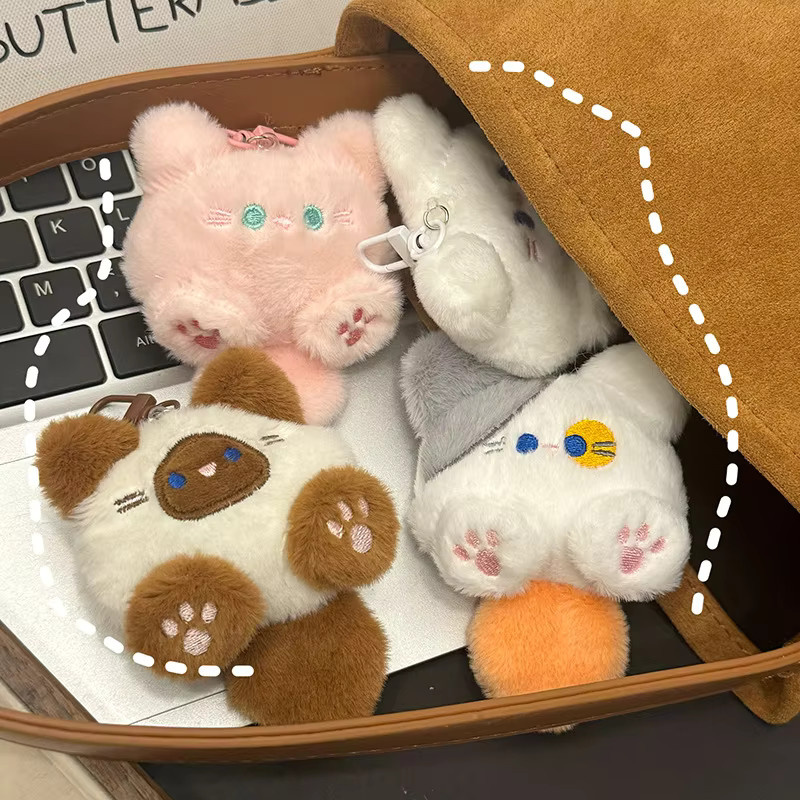 Fishsheep Schlüsselanhänger, Cartoon-Plüsch-Katze, Unisex - Bild 3