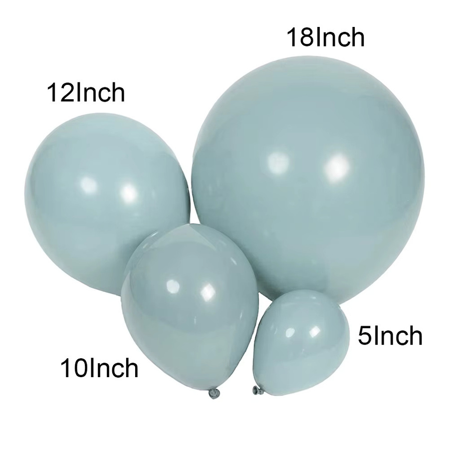 Ballongirlande Set in Haze Blue und Dusty Ice Blue für Geburtstag, Hochzeit und Party-Dekoration - Bild 2