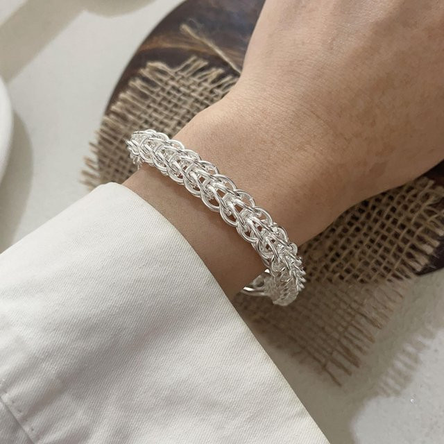 Fashion Maker 2 Armband, 925 Silber, Herz, Vintage, Unisex - Bild 1