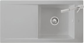 Villeroy & Boch Timeline 60 bündige Spüle Flat Spülbecken aus Keramik in Pure Black, Breite: 60 cm - Bild 1