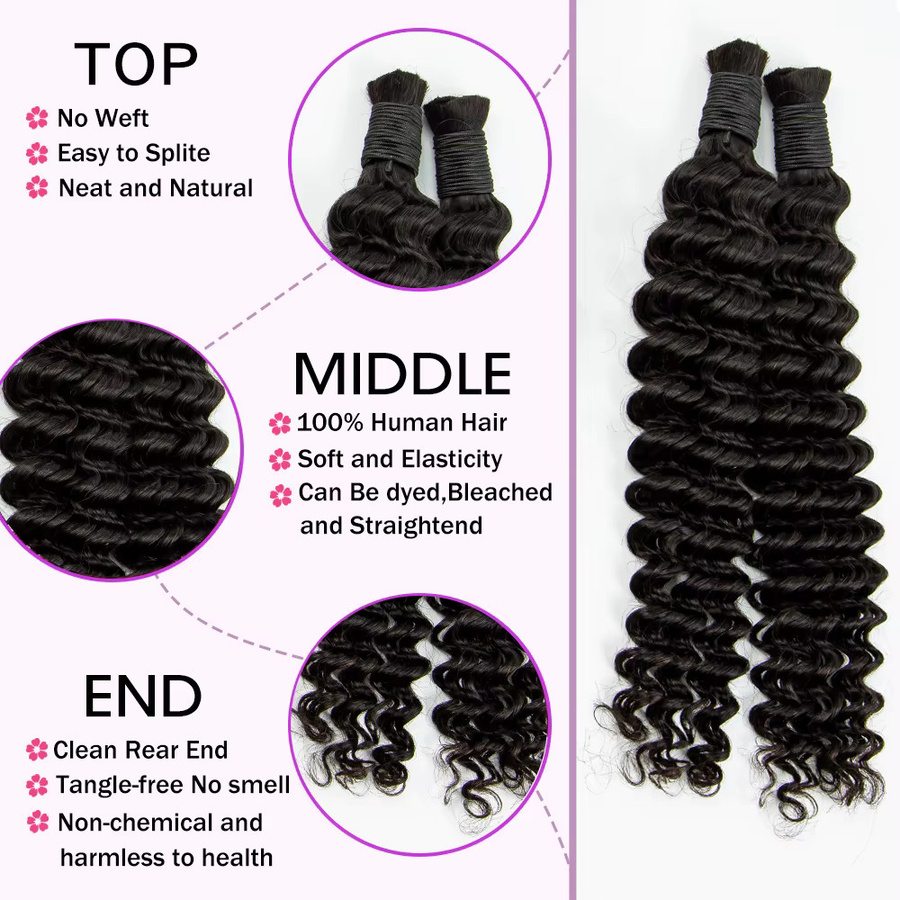 MISHELL Echthaar Haarverlängerung, lockiges Haar, 26-28 Zoll, Unisex - Bild 2