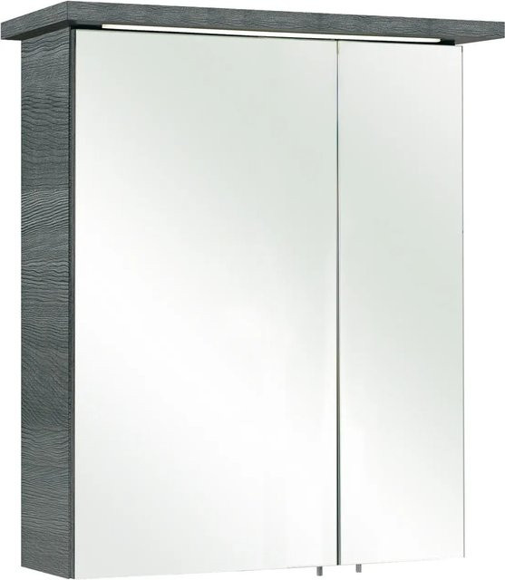 Pelipal Spiegelschrank Quickset 328 in Graphit mit Soft-Close-Türen, Breite: 60 cm, Höhe: 72 cm, Tiefe: 20 cm - Bild 1