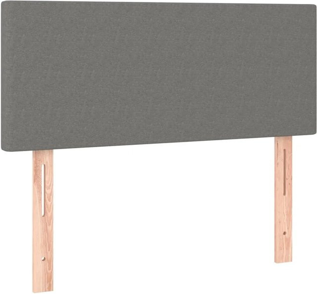 vidaXL LED Kopfteil in Dunkelgrau mit RGB-Beleuchtung aus Stoff und Holz, B/T/H: 80 x 5 x 78-88 cm - Bild 1