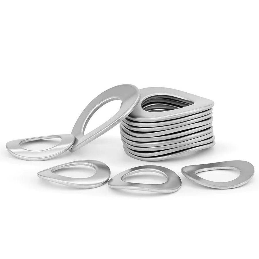 Gebogene Wellenfederringe aus Edelstahl 304 in Silber für M3 bis M51 - Bild 2