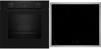 NEFF Herdset BX36IB0 mit Induktionskochfeld in Schwarz/Edelstahl bestehend aus Backofen B1CCC0AK3 und Kochfeld T46SBE1L0 - Bild 1