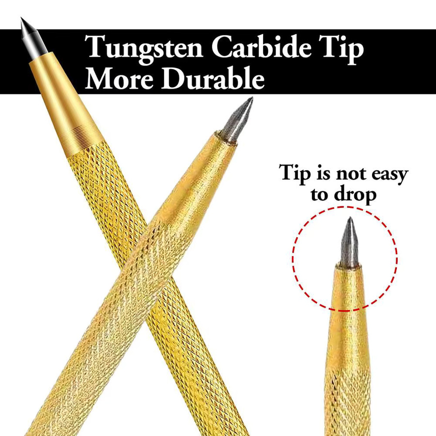 Mini Graveurstift aus Metall in Gold zum Schneiden und Gravieren von Glas, Keramik, Fliesen und Metall - Bild 4