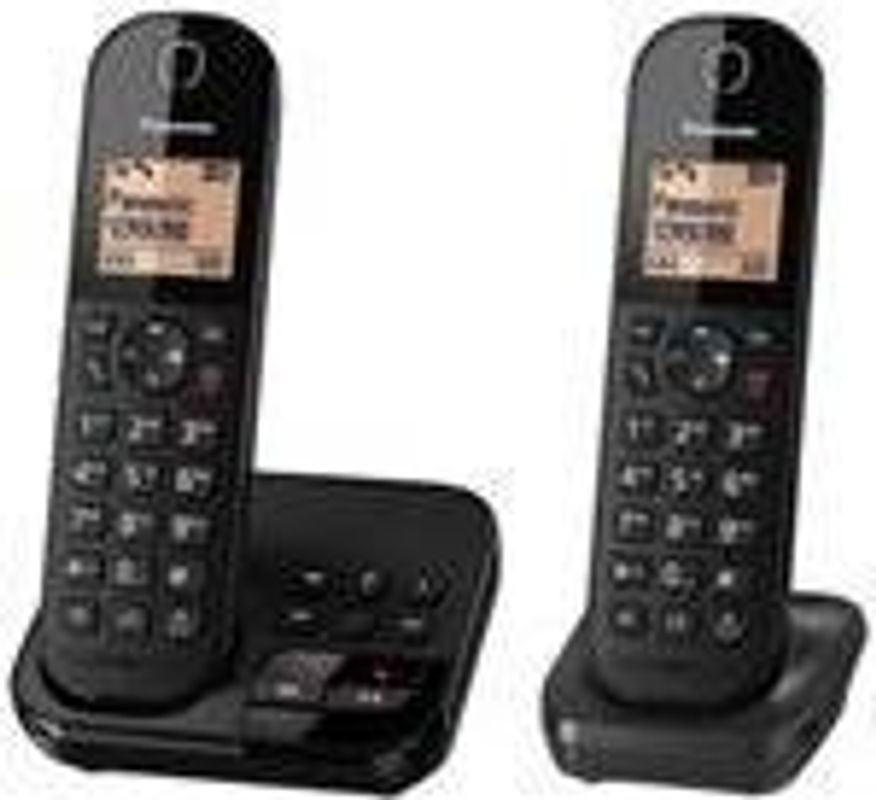 Panasonic KX-TGC422GB Schnurlostelefon mit Anrufbeantworter, Rufnummernanzeige und Call-Blocking, Schwarz, inklusive 2 Handsets - Bild 2