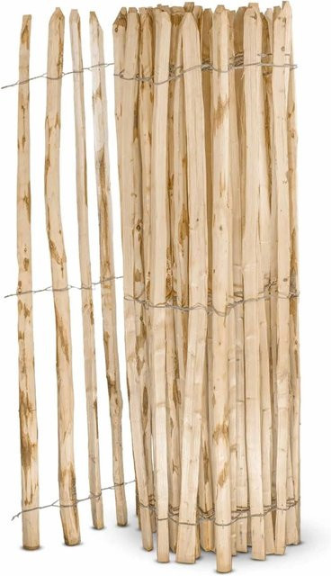 Stiltreu Englischer Staketenzaun Kastanie braun, B: 500 cm, H: 150 cm - Bild 1