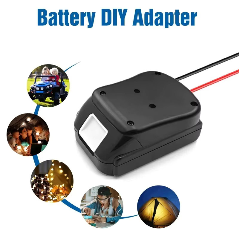 Akku-Adapter für 18 V und 20 V Li-Ionen-Akkus von Makita, Bosch, Milwaukee, Dewalt, Black&Decker und Ryobi als DIY Power Wheel Adapter Dock-Halter - Bild 2