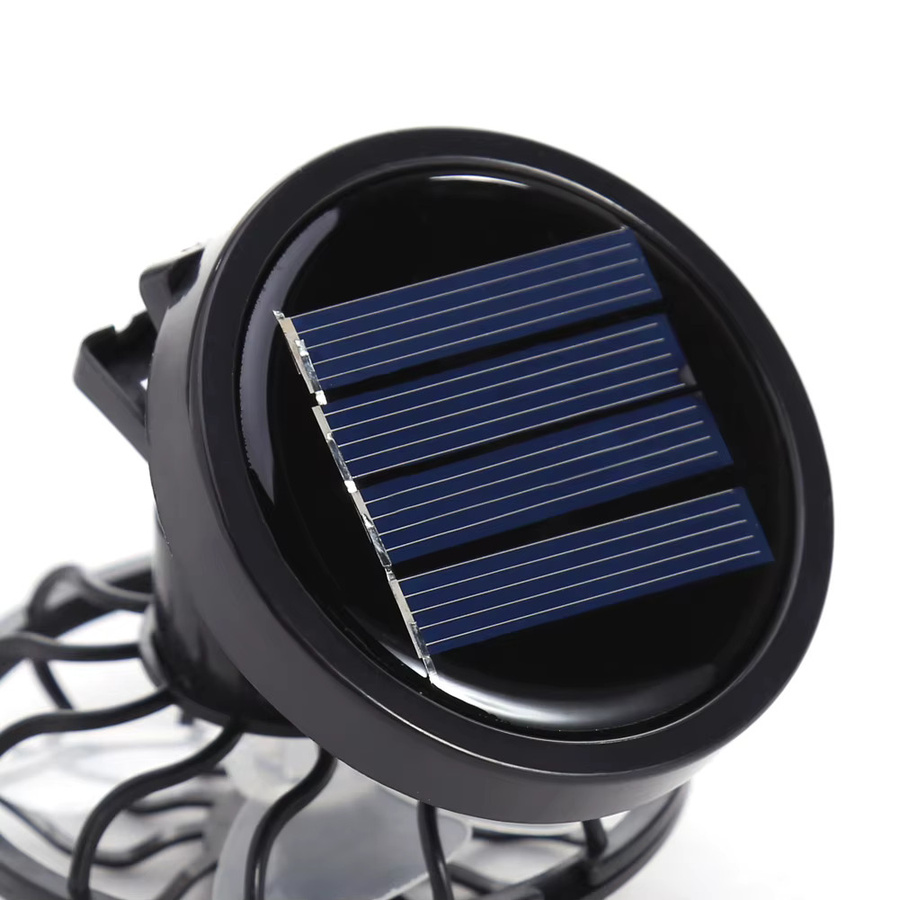 APWIKOGER Tragbarer Mini-Solar-Clip-Ventilator in Schwarz aus Kunststoff für Camping und Outdoor - Bild 6
