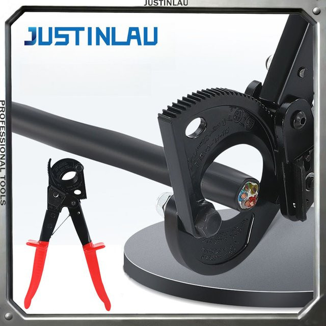 JUSTINLAU Ratschenschneider Multifunktionale Drahtschneidezange für Kabel und Draht, 10/11 Zoll - Bild 1