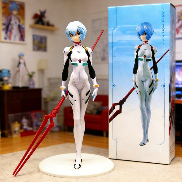 Bandai Evangelion Anime EVA Ayanami Rei Actionfiguren, Einzelfigur, Kunststoff, Weiß - Bild 1