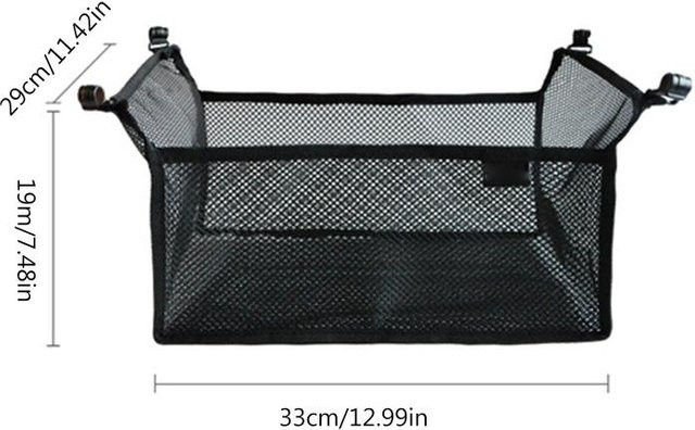 Faltbare Netztasche von bfghb in Schwarz als Organizer für Campingtische und Stativständer, B/T/H: 33,0 x 29,0 x 19,0 cm - Bild 1