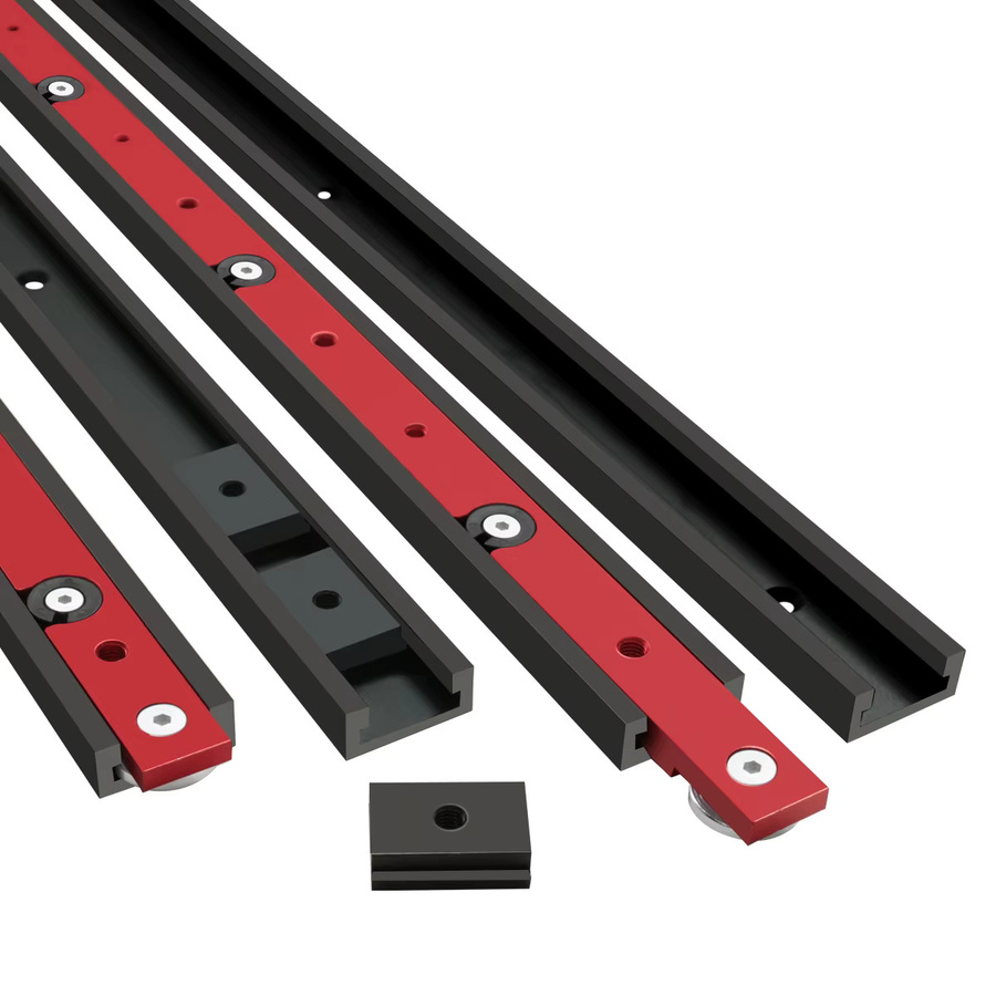 FNICEL T30 T-Schiene aus Aluminium als DIY Werkzeug und Gehrungslehre für Tischkreissägen und Frästische - Bild 1