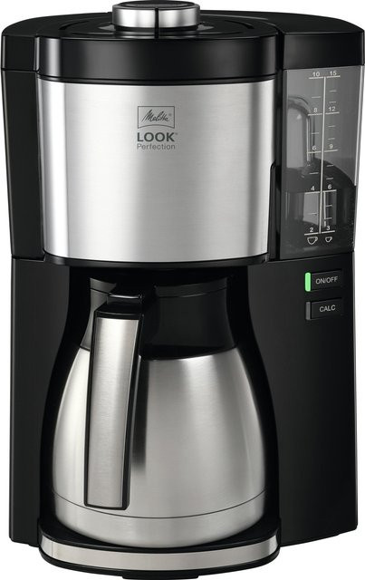 Melitta Look V Therm Perfection Filterkaffeemaschine mit Thermokanne in Schwarz - Bild 1