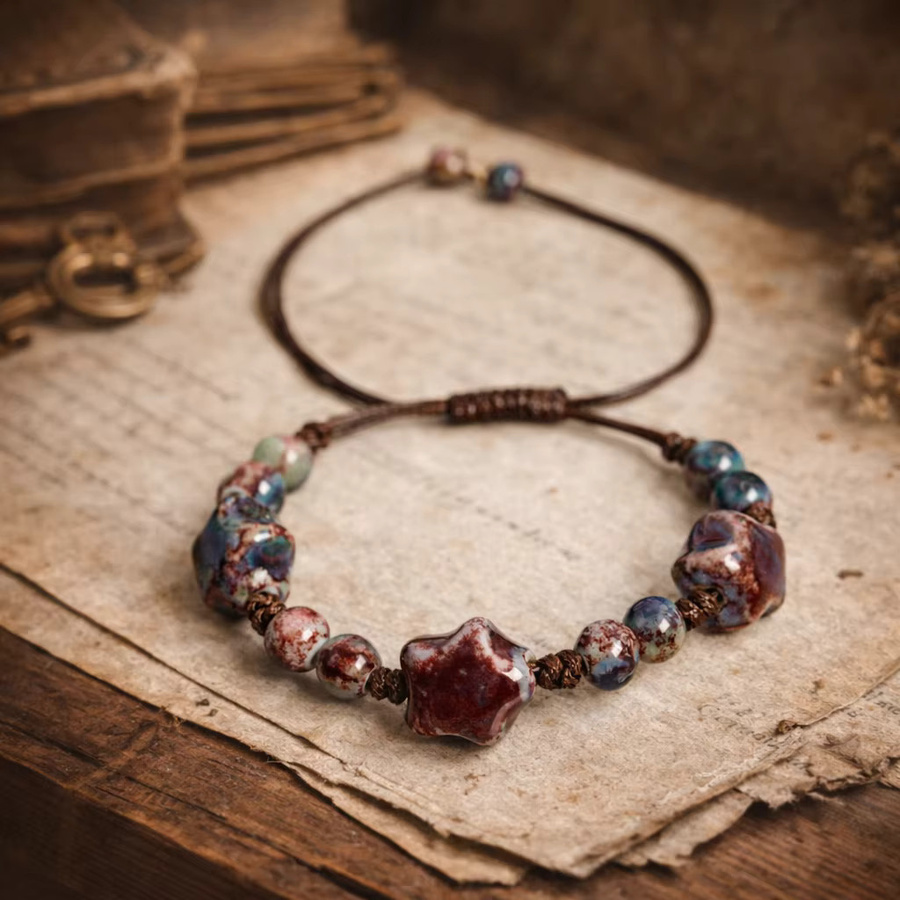 Armband Stern, Keramik, Perle, Bunt, Damen - Bild 2