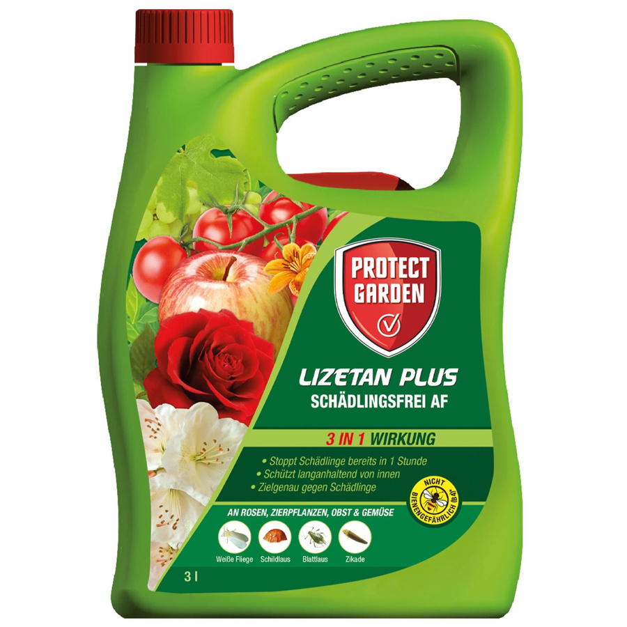 Protect Garden Lizetan Plus Schädlingsfrei AF 3,0 l zur Bekämpfung von Blattläusen, Weißen Fliegen und Schildläusen für Zierpflanzen, Obst und Gemüse - Bild 2
