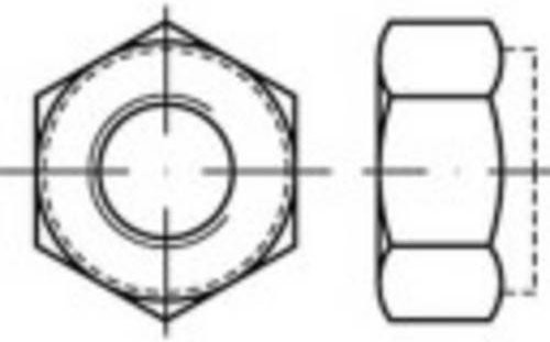 TOOLCRAFT Sicherungsmuttern M24 aus Stahl, galvanisch verzinkt, 25 Stück - Bild 1