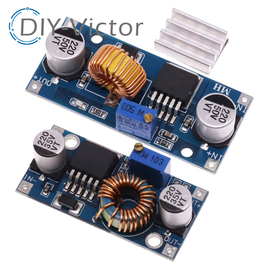 XL4005 XL4015 DC-DC Step Down Modul einstellbares Netzteil mit Kühlkörper in Blau für LED und Lithium-Ladegeräte (4-38V bis 1,25-36V) - Bild 2