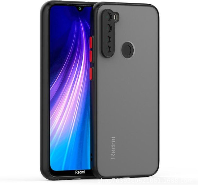 Skin Feel Armor stoßfeste Hart-PC-Schutzhülle für Xiaomi Redmi Note 8 in Blau - Bild 1