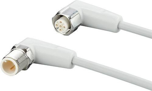 ifm electronic EVF112 Verbindungsleitung mit gewinkeltem Stecker und gewinkeltem Buchsenanschluss, 2m Länge, 3 oder 5 Polzahl für Sensoren - Bild 1