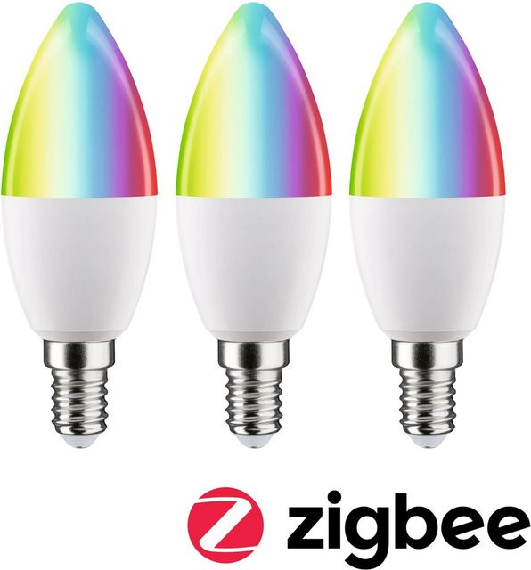 Paulmann Home LED-Leuchtmittel E14 RGBW Kerzenform dimmbar ZigBee Multicolor - Bild 1