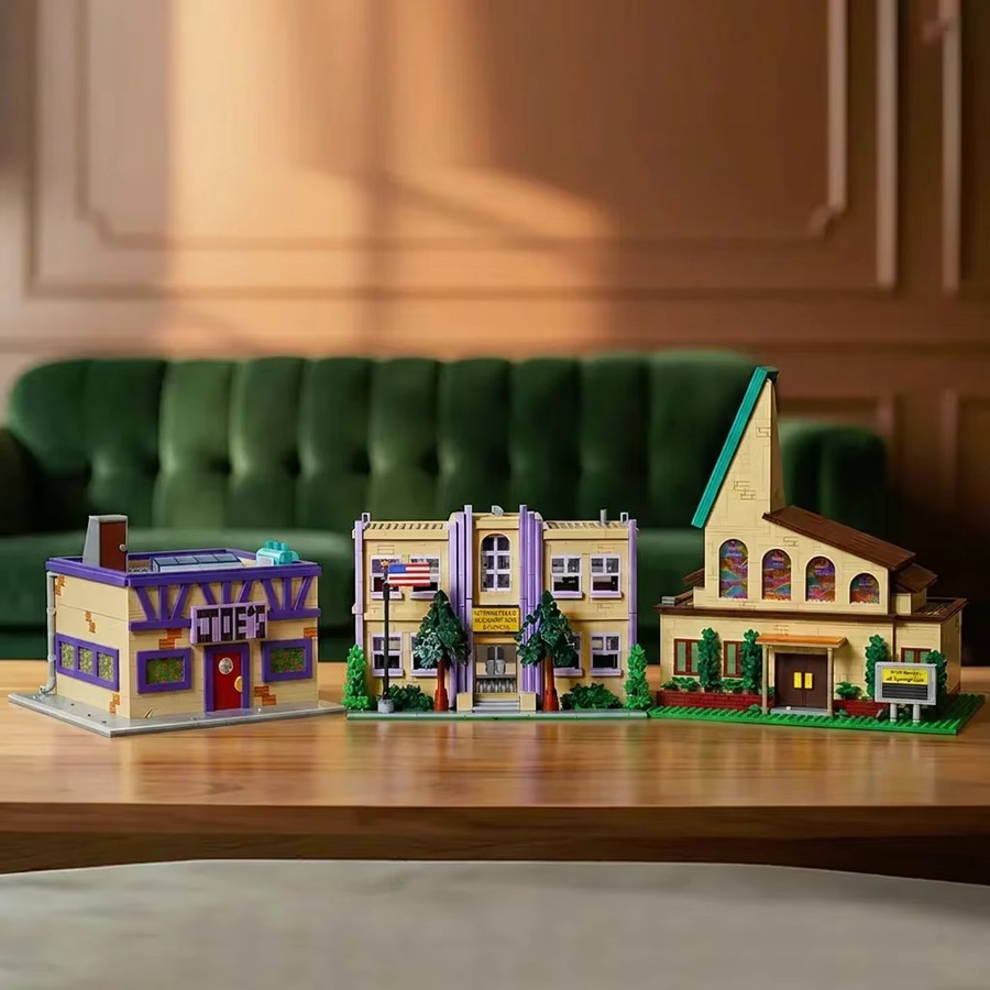 Deluxe Springfield Straßenblock, Modulares Bausteinset, Stadt, 3-in-1 Konstruktions-Bausteinmodell - Bild 5