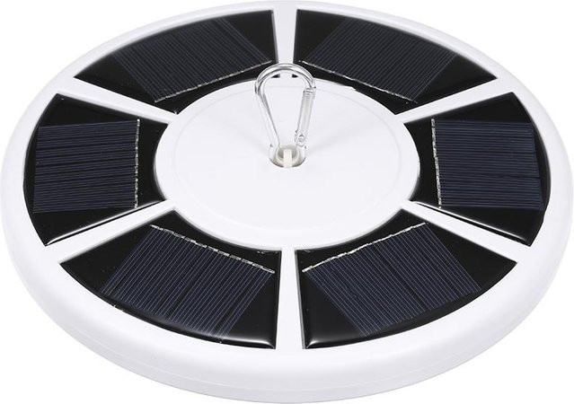 TOMTOP JMS Solarbetriebene Energie-Fahnenmastlampe mit 42 LEDs in Weiß, 3 W, 3,7 V, mit Lichtsteuerung und 2 einstellbaren Stufen - Bild 1