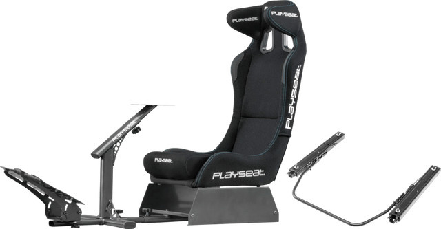 Playseat Evolution Pro Sim Racing Cockpit mit ActiFit Technologie und Seat Slider in Schwarz - Bild 1