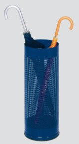 VAR Schirmständer aus Stahl mit Lochung in Enzianblau, 30 l - Bild 1