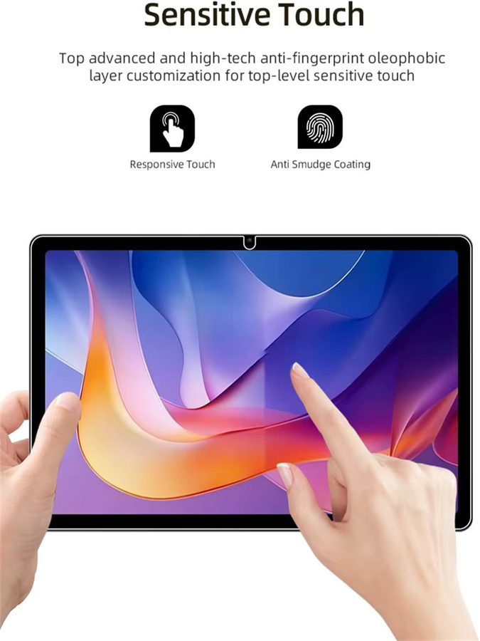 2 Stück Xiaomi Redmi Pad 2 11 Zoll Displayschutzfolie aus gehärtetem Glas, transparent und kratzfest - Bild 4