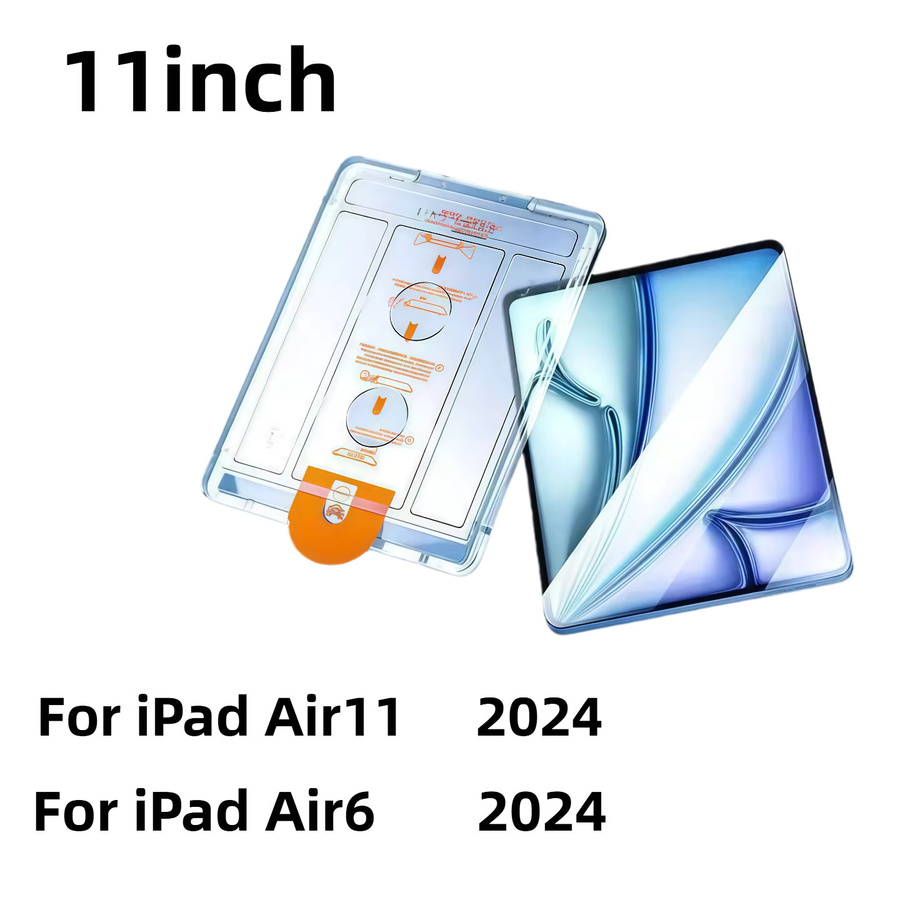 2er-Pack Displayschutzfolie aus gehärtetem Glas für Apple iPad Air 11 Zoll (Modell 2024 / Air 6), transparent, mit automatischer Staubentfernung und einfacher Installation - Bild 5