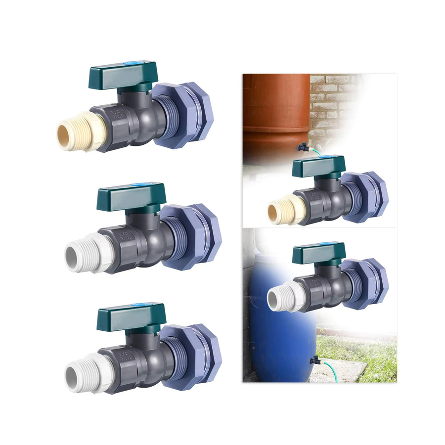Homyl Regenfass-Zapfen aus PVC in Weiß, 3/4 Zoll Multifunktions-Stecker zur einfachen Installation - Bild 2