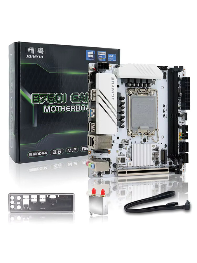 JGINYUE B760I GAMING Mini-ITX Motherboard LGA1700 für Intel 12., 13. und 14. Generation, DDR4, Dual M.2 PCIe 4.0, 2.5G LAN - Bild 5