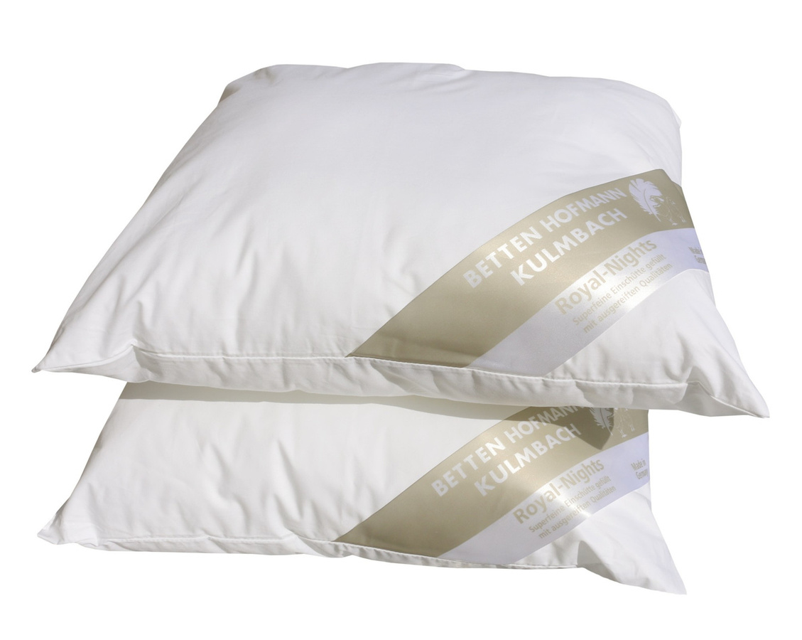 2er-Set Betten Hofmann Basic Allergiker Nackenkissen aus Baumwolle, Weiß, B/T: 35 x 40 cm - Bild 1