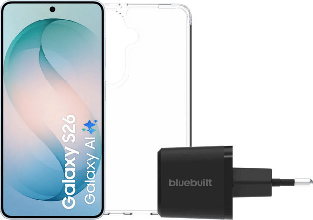 Samsung Galaxy S26 5G Smartphone 256GB Hellblau mit Basis-Zubehörset - Bild 1